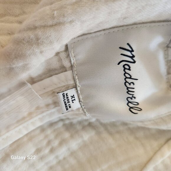 Madewell Jacket Size XL. Cream/Off white. Button front. NWT. - Picture 4 of 14